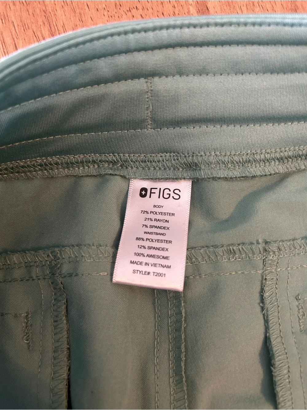 Figs Men’s Axim Straight Leg Medium Scrub Pants Mint Green
